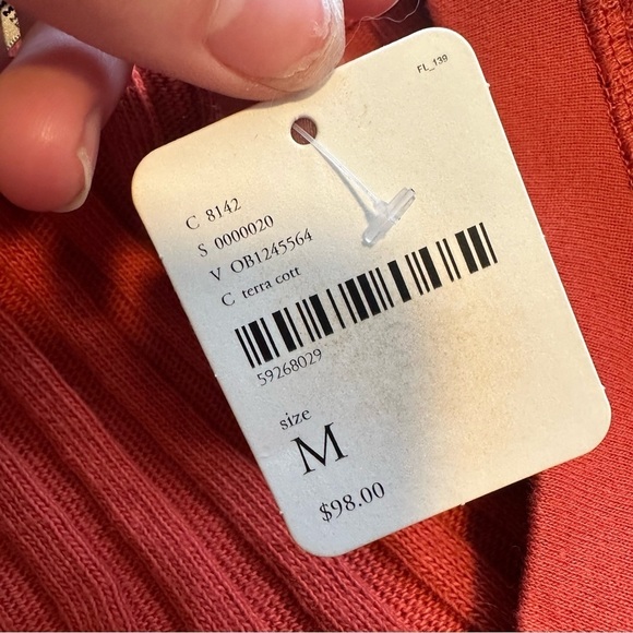 New free people beach walk about knit ribbed maxi dress in terra cotta - Picture 5 of 9